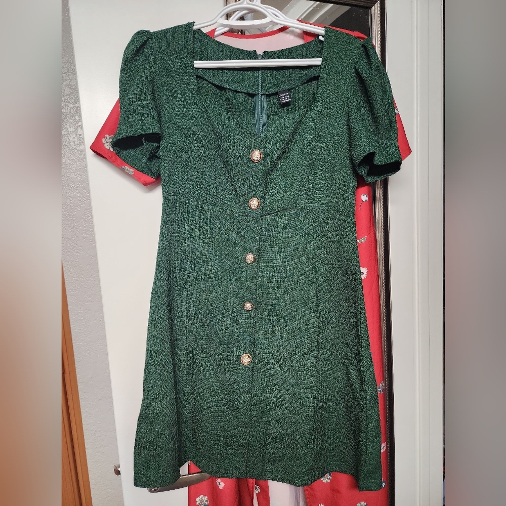 Green  sweetheart dress SHEIN M